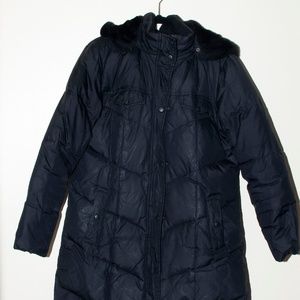 Black Long Woman Down Coat